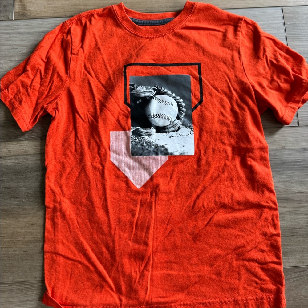 Orange Graphic Shirt